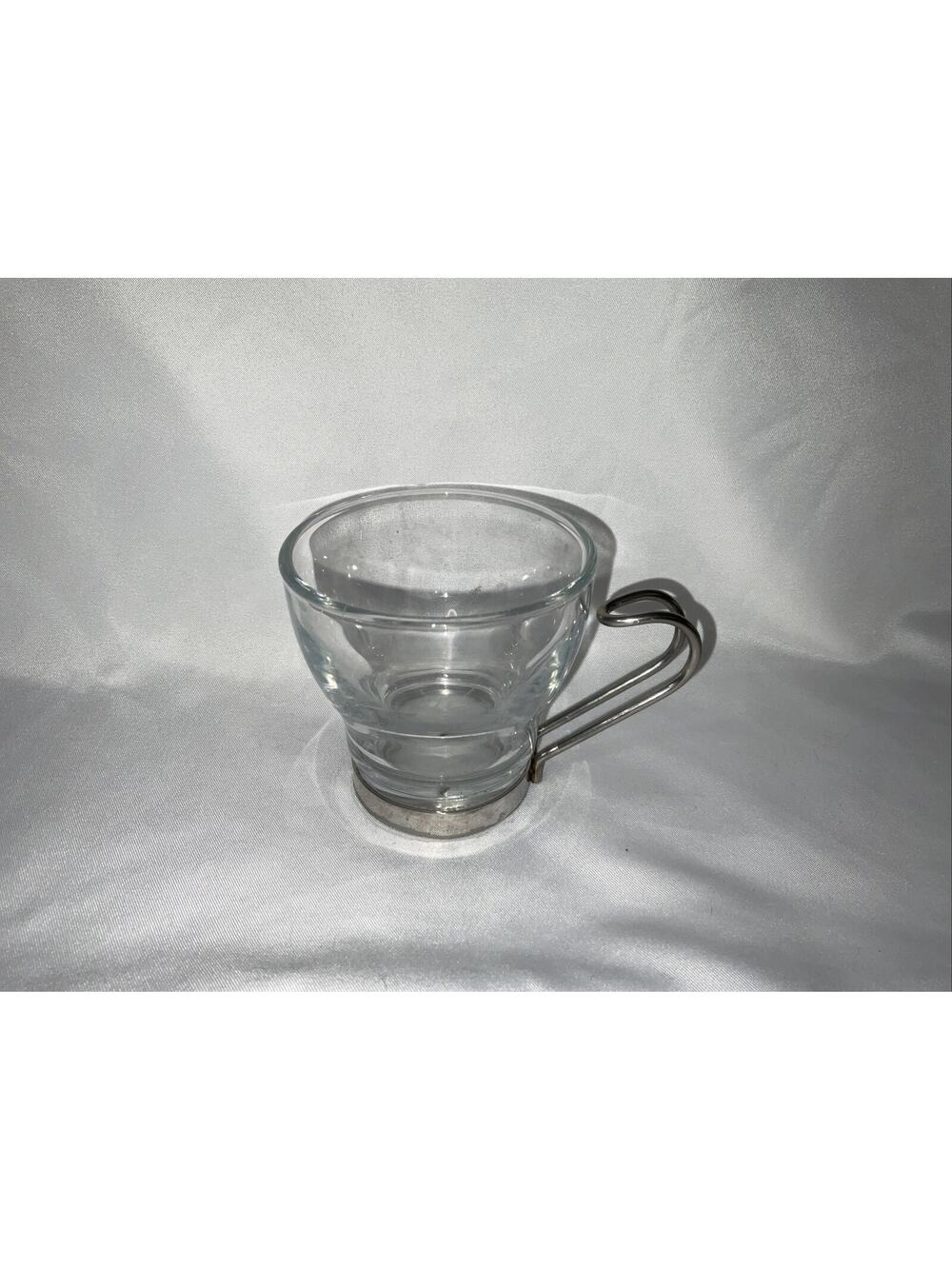 Bormioli Rocco Verdi Glass Espresso Coffee Cup Tempered Glass Italy 3.5 oz.